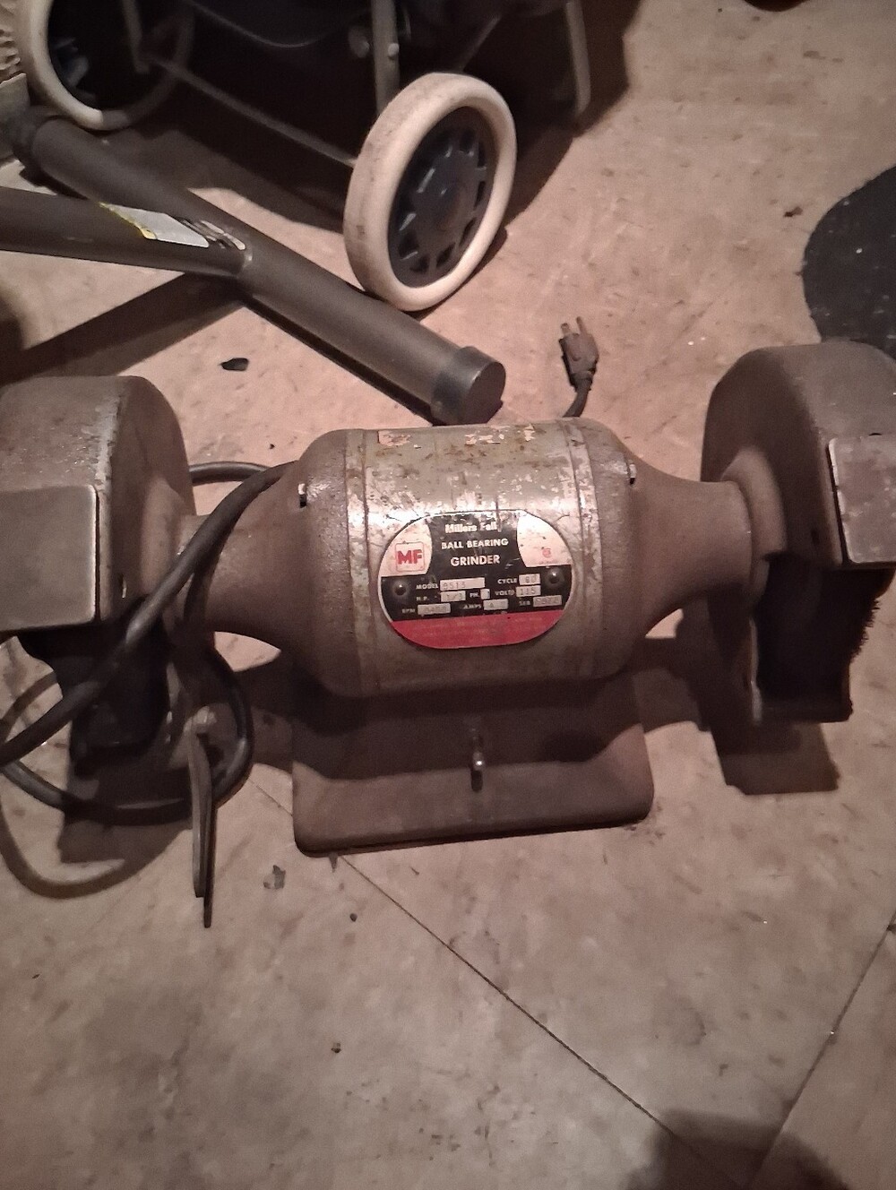 Ball Bearing Bench Grinder Corded Electric Portable